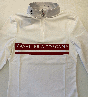 Cavalleria Toscana Flocked Stripe CT Logo L/S Jersey Zip Comp. JR White