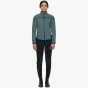 Cavalleria Toscana Jersey and Nylon Stripe lightweight Padded Jacket Coral Blue