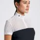 Cavalleria Toscana S/S Competition Shirt Perforated Jacquard Navy