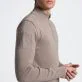 Cavalleria Toscana Men's Pure Wool Half Zip Sweater Toffee