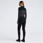 Cavalleria Toscana L/S Tech Wool Striped Half Zip Black
