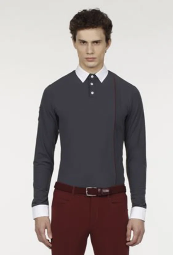 Cavalleria Toscana stævnetrøje Stripe Navy