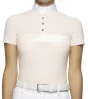 Cavalleria Toscana Racing Stripe Print S/S Jersey Competition Polo Lyserød