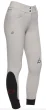 Cavalleria Toscana Team Red Stripe High Waist Breeches Light Grey