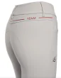 Cavalleria Toscana Team Red Stripe High Waist Breeches Light Grey