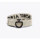 Cavalleria Toscana Suede Belt w. Tufted CT Logo Beige