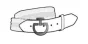 Cavalleria Toscana Chevron Stripe Belt Hvid/sølv