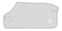 Cavalleria Toscana Fleece Stripe Rug Grå/hvid