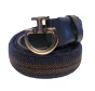 Cavalleria Toscana Chevron Stripe Belt Navy/brun