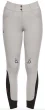 Cavalleria Toscana Team Red Stripe High Waist Breeches Light Grey