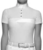 Cavalleria Toscana Racing Stripe Print S/S Jersey Competition Polo Grå