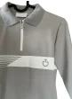 Cavalleria Toscana Racing Stripe Print L/S Jersey Training Polo Grå